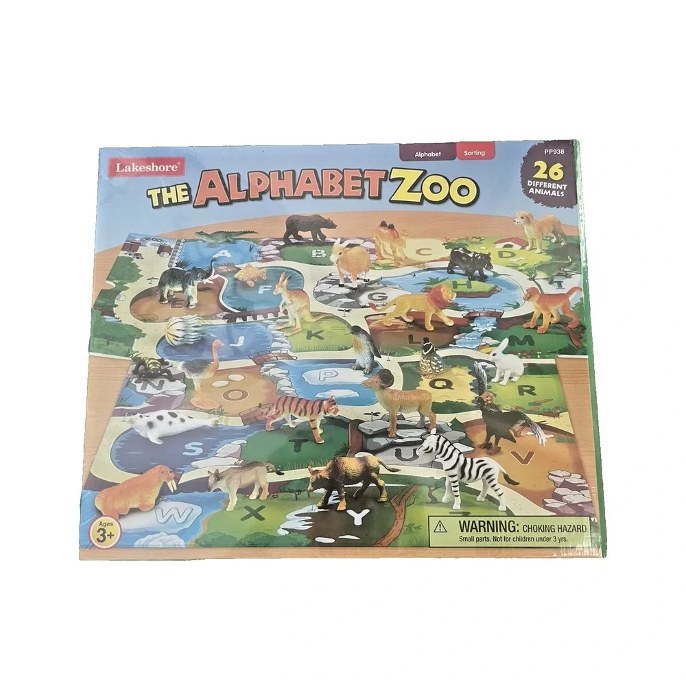 New Sealed Box Lakeshore The Alphabet Zoo 26 Animals Letters Sorting Game